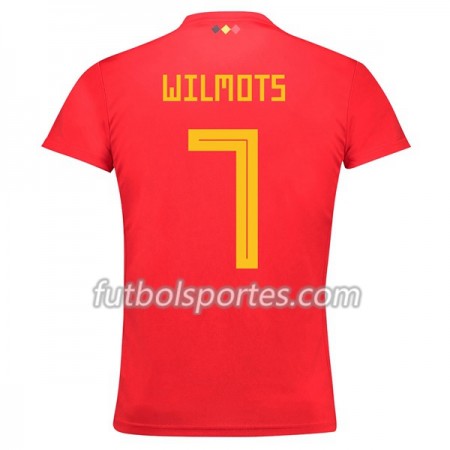 Camisetas Bélgica Wilmots 7 Primera Equipacion Mundial 2018